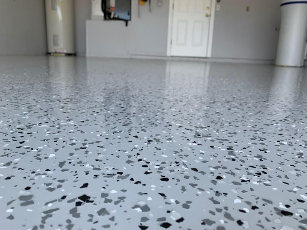 Epoxy Garage Floor with Flake
