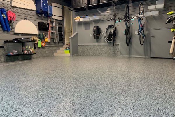 Finished Epoxy Garage Floor