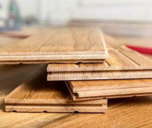 Hardwood flooring planks