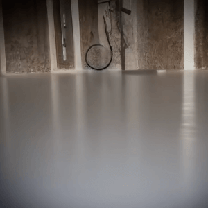 Grey floor of empty room